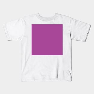 Solid Berry Light Purple  Monochrome Minimal Design Kids T-Shirt